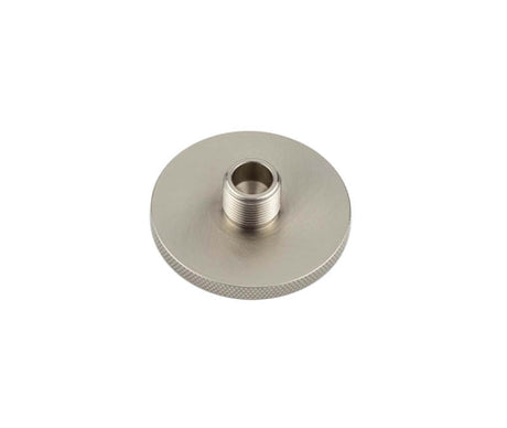 High quality image of Burlington - Knurled Bases to Suit Wall Mounted Doorstops 50mm Dia Satin Nickel Sku. BUR969SN