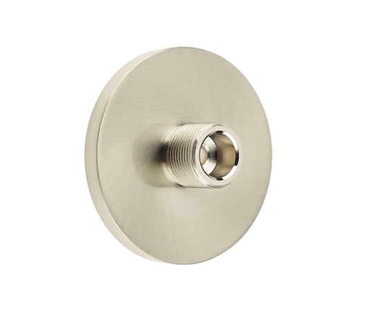 This is an image showing the Burlington - Plain door stop base - Satin Nickel available to order from Trade Door Handles in Kendal