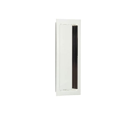 Frelan Hardware Door Furniture Polished Nickel / Flush Handle / Rectangular Burlington - 150x55x3mm PN rectangular flush pull