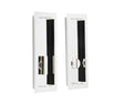 Frelan Hardware Door Furniture Polished Nickel / Flush Handle / Rectangular Burlington - 150x55x3mm PN rectangular WC flush pull set