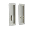 Frelan Hardware Door Furniture Satin Nickel / Flush Handle / Rectangular Burlington - 150x55x3mm SN rectangular WC flush pull set