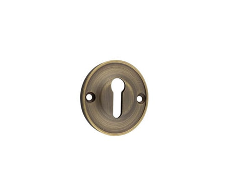 Frelan Hardware Door Furniture Antique Brass / Mortice Key Profile Escutcheons Burlington - 40mm AB Std keyway escutcheon