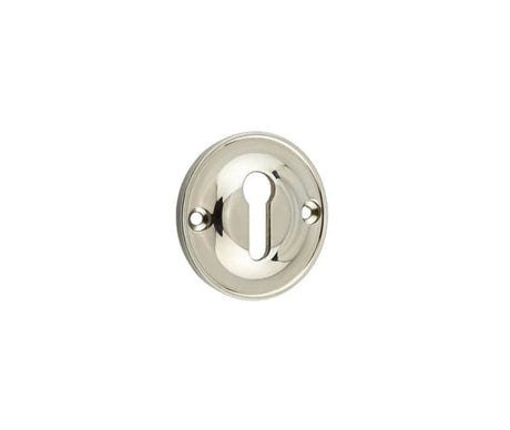 Frelan Hardware Door Furniture Polished Nickel / Mortice Key Profile Escutcheons Burlington - 40mm PN Std keyway escutcheon