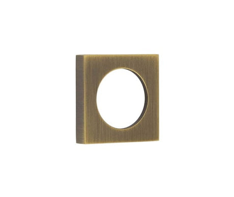 Frelan Hardware Door Furniture Antique Brass / Outer Rose Burlington - 52x52mm AB plain square outer rose for esc