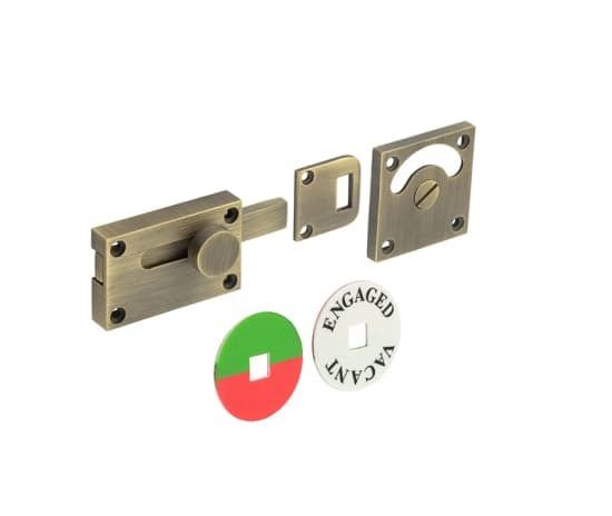 Frelan Hardware Door Furniture Antique Brass / Yes Burlington - AB Indicator bolt