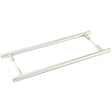 Frelan Hardware Door Furniture Satin Nickel / Back to Back Fixing Pack Burlington - Belgrave SN Pull Handle 425 x 20mm B2B Fixing