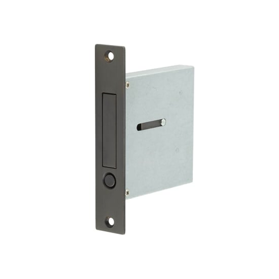 Frelan Hardware Door Furniture Dark Bronze / Door Edge Pull / Rectangular Burlington - DB Sliding Edge Flush Handle