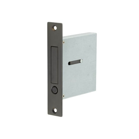 Frelan Hardware Door Furniture Dark Bronze / Door Edge Pull / Rectangular Burlington - DB Sliding Edge Flush Handle