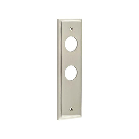 Frelan Hardware Locks & Latches Satin Nickel / Lock & Latch Plates Burlington - Din Bathroom Plate Choices