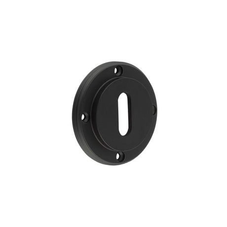 Frelan Hardware Door Furniture Black / Mortice Key Profile Escutcheons Burlington - MB inner escutcheon std keyway