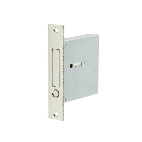 Frelan Hardware Door Furniture Polished Chrome / Door Edge Pull / Rectangular Burlington - PC Sliding Edge Flush Handle