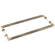 Frelan Hardware Door Furniture Antique Brass / Back to Back Fixing Pack Burlington - Piccadilly AB Pull Handle 425 x 20mm B2B Fixing