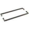 Frelan Hardware Door Furniture Dark Bronze / Back to Back Fixing Pack Burlington - Piccadilly DB Pull Handle 425 x 20mm B2B Fixing