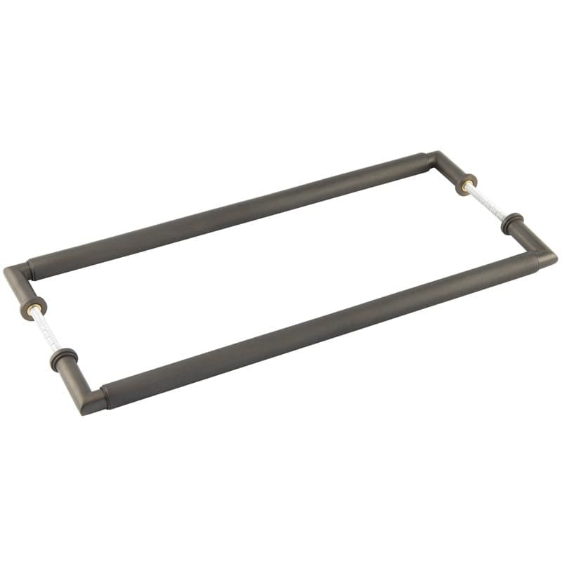 Frelan Hardware Door Furniture Dark Bronze / Back to Back Fixing Pack Burlington - Piccadilly DB Pull Handle 425 x 20mm B2B Fixing