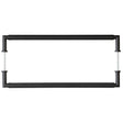 Frelan Hardware Door Furniture Black / Back to Back Fixing Pack Burlington - Piccadilly MB Pull Handle 425 x 20mm B2B Fixing