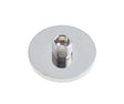 Frelan Hardware Door Furniture Polished Nickel / Projection Door Stop Burlington - Plain door stop base - Polished Nickel