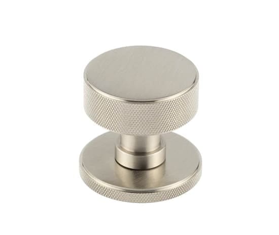 Frelan Hardware Door Furniture Satin Nickel / Mortice Knobs Burlington - Satin Nickel Westbourne Knurled Mortice Door Handles