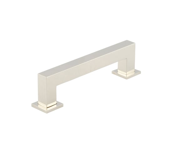 Frelan Hardware Cabinet Hardware Polished Nickel / Cabinet Pull Handles / 128mm c/c Burlington - Trafalgar Cabinet Handle 128mm CTC - Polished Nickel
