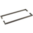 Frelan Hardware Door Furniture Dark Bronze / Back to Back Fixing Pack Burlington - Westminister DB Pull Handle 425 x 20mm B2B Fixing