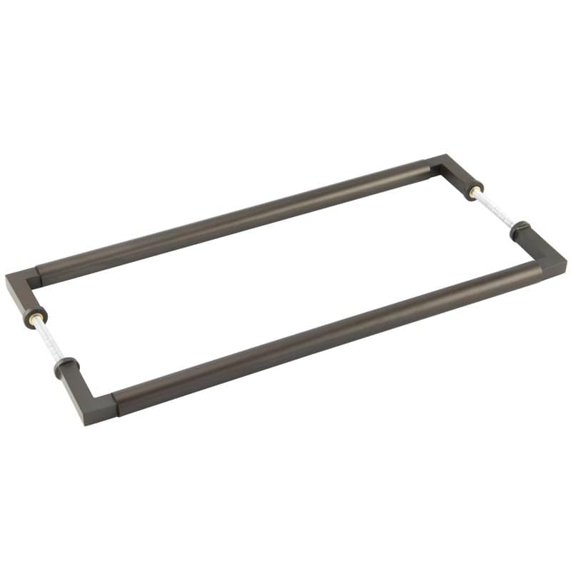 Frelan Hardware Door Furniture Dark Bronze / Back to Back Fixing Pack Burlington - Westminister DB Pull Handle 425 x 20mm B2B Fixing