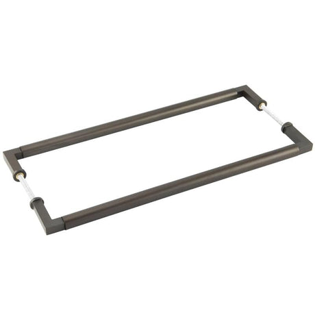 Frelan Hardware Door Furniture Dark Bronze / Back to Back Fixing Pack Burlington - Westminister DB Pull Handle 425 x 20mm B2B Fixing