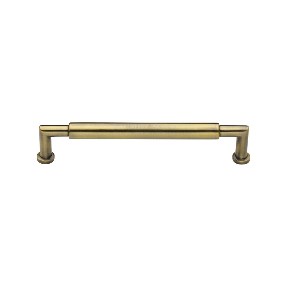 High quality image of Heritage Brass - Cabinet Pull Bauhaus Round Design 101mm CTC Antique Brass Finish | Sku. c0319-101-at | Trade Door Handles, Kendal.