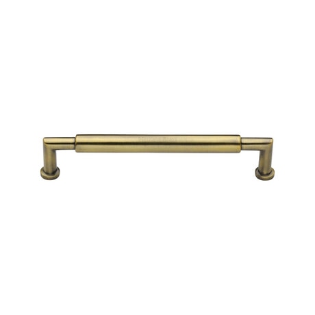 High quality image of Heritage Brass - Cabinet Pull Bauhaus Round Design 101mm CTC Antique Brass Finish | Sku. c0319-101-at | Trade Door Handles, Kendal.