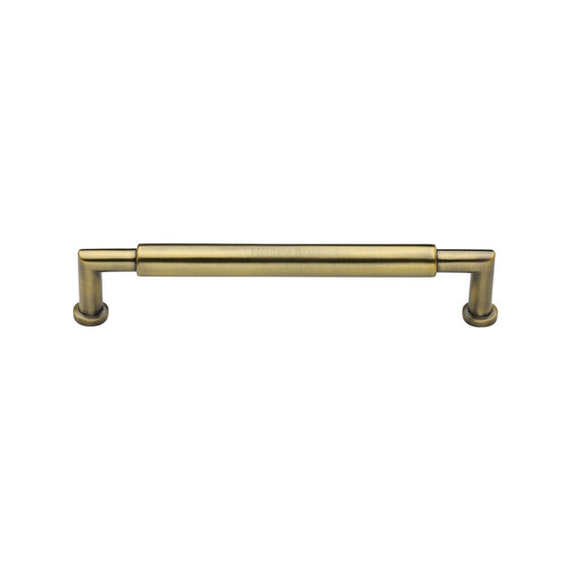 High quality image of Heritage Brass - Cabinet Pull Bauhaus Round Design 101mm CTC Antique Brass Finish | Sku. c0319-101-at | Trade Door Handles, Kendal.