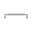 High quality image of Heritage Brass - Cabinet Pull Bauhaus Round Design 101mm CTC Polished Chrome Finish | Sku. c0319-101-pc | Trade Door Handles, Kendal.