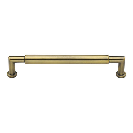 High quality image of Heritage Brass - Cabinet Pull Bauhaus Round Design 203mm CTC Antique Brass Finish | Sku. c0319-203-at | Trade Door Handles, Kendal.