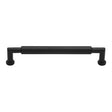 High quality image of Heritage Brass - Cabinet Pull Bauhaus Round Design 203mm CTC Matt Black Finish | Sku. c0319-203-bkmt | Trade Door Handles, Kendal.