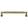 High quality image of Heritage Brass - Cabinet Pull Bauhaus Round Design 254mm CTC Antique Brass Finish | Sku. c0319-254-at | Trade Door Handles, Kendal.