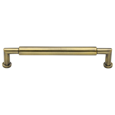 High quality image of Heritage Brass - Cabinet Pull Bauhaus Round Design 254mm CTC Antique Brass Finish | Sku. c0319-254-at | Trade Door Handles, Kendal.