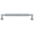 High quality image of Heritage Brass - Cabinet Pull Bauhaus Round Design 254mm CTC Polished Chrome Finish | Sku. c0319-254-pc | Trade Door Handles, Kendal.