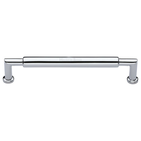High quality image of Heritage Brass - Cabinet Pull Bauhaus Round Design 254mm CTC Polished Chrome Finish | Sku. c0319-254-pc | Trade Door Handles, Kendal.
