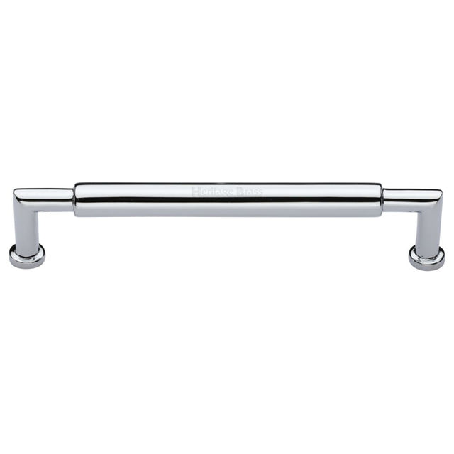 High quality image of Heritage Brass - Cabinet Pull Bauhaus Round Design 254mm CTC Polished Chrome Finish | Sku. c0319-254-pc | Trade Door Handles, Kendal.
