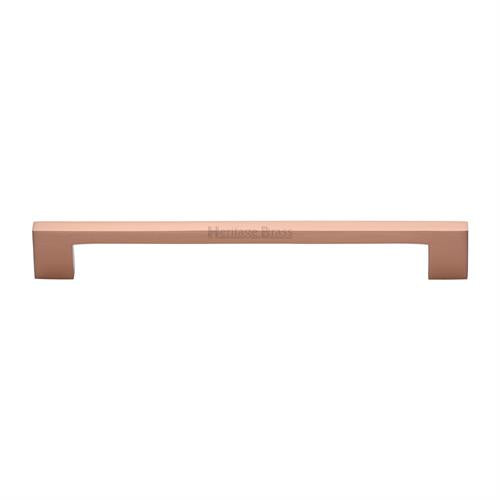 Heritage Brass Cabinet Pull Metro Design 203mm CTC Satin Rose Gold Finish