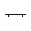 High quality image of Heritage Brass - Cabinet Pull T-Bar Design with 16mm Rose 101mm CTC Matt Black F | Sku. c0362-101-bkmt | Trade Door Handles, Kendal.