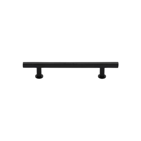 High quality image of Heritage Brass - Cabinet Pull T-Bar Design with 16mm Rose 101mm CTC Matt Black F | Sku. c0362-101-bkmt | Trade Door Handles, Kendal.