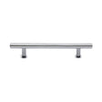 High quality image of Heritage Brass - Cabinet Pull T-Bar Design with 16mm Rose 160mm CTC Polished Chrome | Sku. c0362-160-pc | Trade Door Handles, Kendal.
