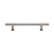 High quality image of Heritage Brass - Cabinet Pull T-Bar Design with 16mm Rose 160mm CTC Polished Nickel | Sku. c0362-160-pnf | Trade Door Handles, Kendal.