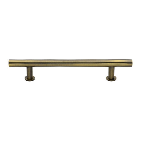 High quality image of Heritage Brass - Cabinet Pull T-Bar Design with 16mm Rose 203mm CTC Antique Brass F | Sku. c0362-203-at | Trade Door Handles, Kendal.