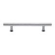 High quality image of Heritage Brass - Cabinet Pull T-Bar Design with 16mm Rose 203mm CTC Polished Chrome | Sku. c0362-203-pc | Trade Door Handles, Kendal.