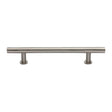 High quality image of Heritage Brass - Cabinet Pull T-Bar Design with 16mm Rose 203mm CTC Satin Nickel | Sku. c0362-203-sn | Trade Door Handles, Kendal.