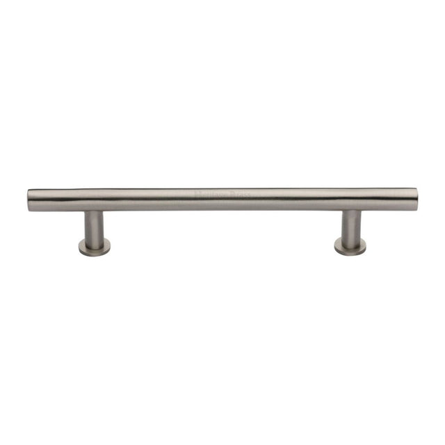 High quality image of Heritage Brass - Cabinet Pull T-Bar Design with 16mm Rose 203mm CTC Satin Nickel | Sku. c0362-203-sn | Trade Door Handles, Kendal.