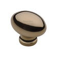 Heritage Brass Cabinet Knob Victorian Oval Design 32mm Unlacquered Brass Finish - M.Marcus code C114 32-ULB