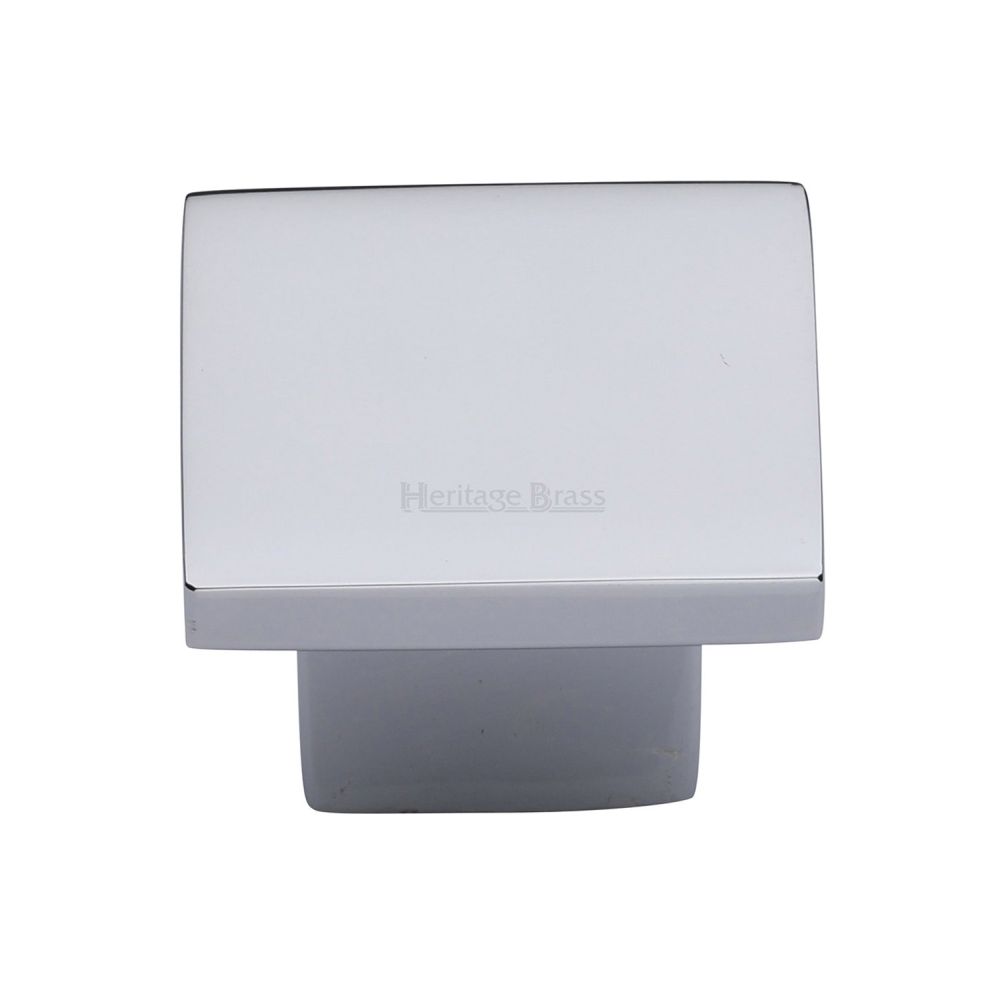 High quality image of Heritage Brass - Cabinet Knob Classic Square Design 40mm Polished Chrome Finish | Sku. c1254-40-pc | Trade Door Handles, Kendal.