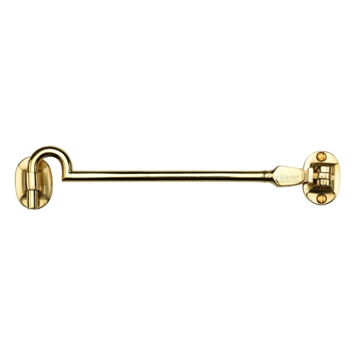 Heritage Brass Cabin Hook 8" Polished Brass Finish