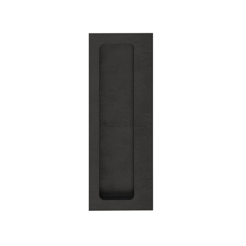Heritage Brass - Offset Flush Pull for Swing Door Matt Bronze