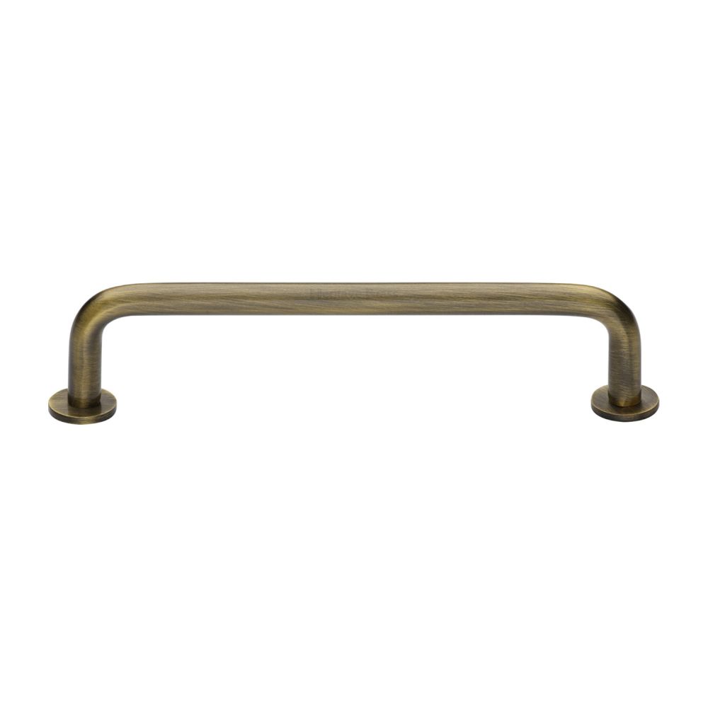 High quality image of Heritage Brass - Cabinet Pull Wire Design with 16mm Rose 160mm CTC Antique Brass Fi | Sku. c2156-160-at | Trade Door Handles, Kendal.